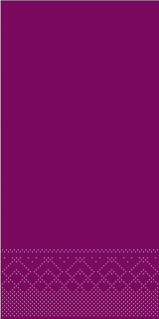 Tissue 3-lg Serviette Basic aubergine 40 x 40 cm 1/8 Falz
