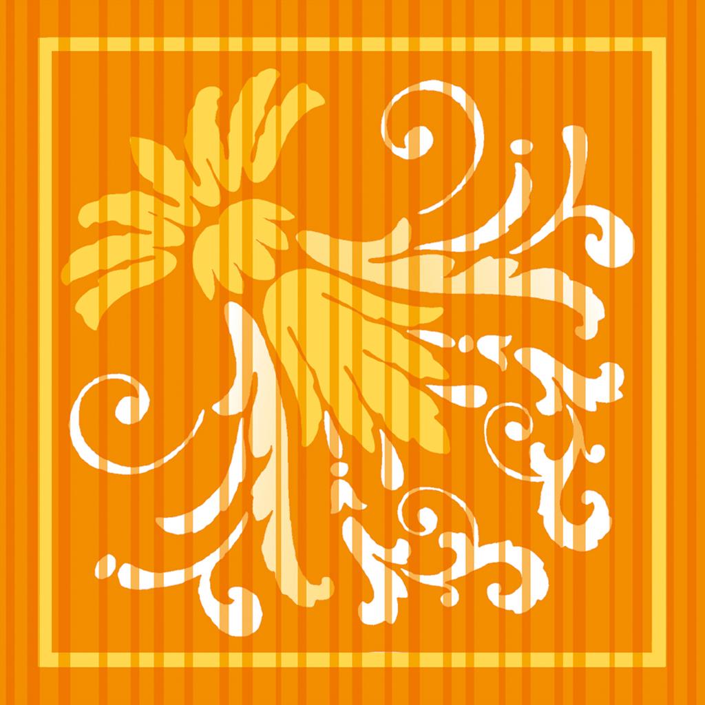 Tissue 9-lg Deckchen Letizia curry 90 x 90 mm 6x250