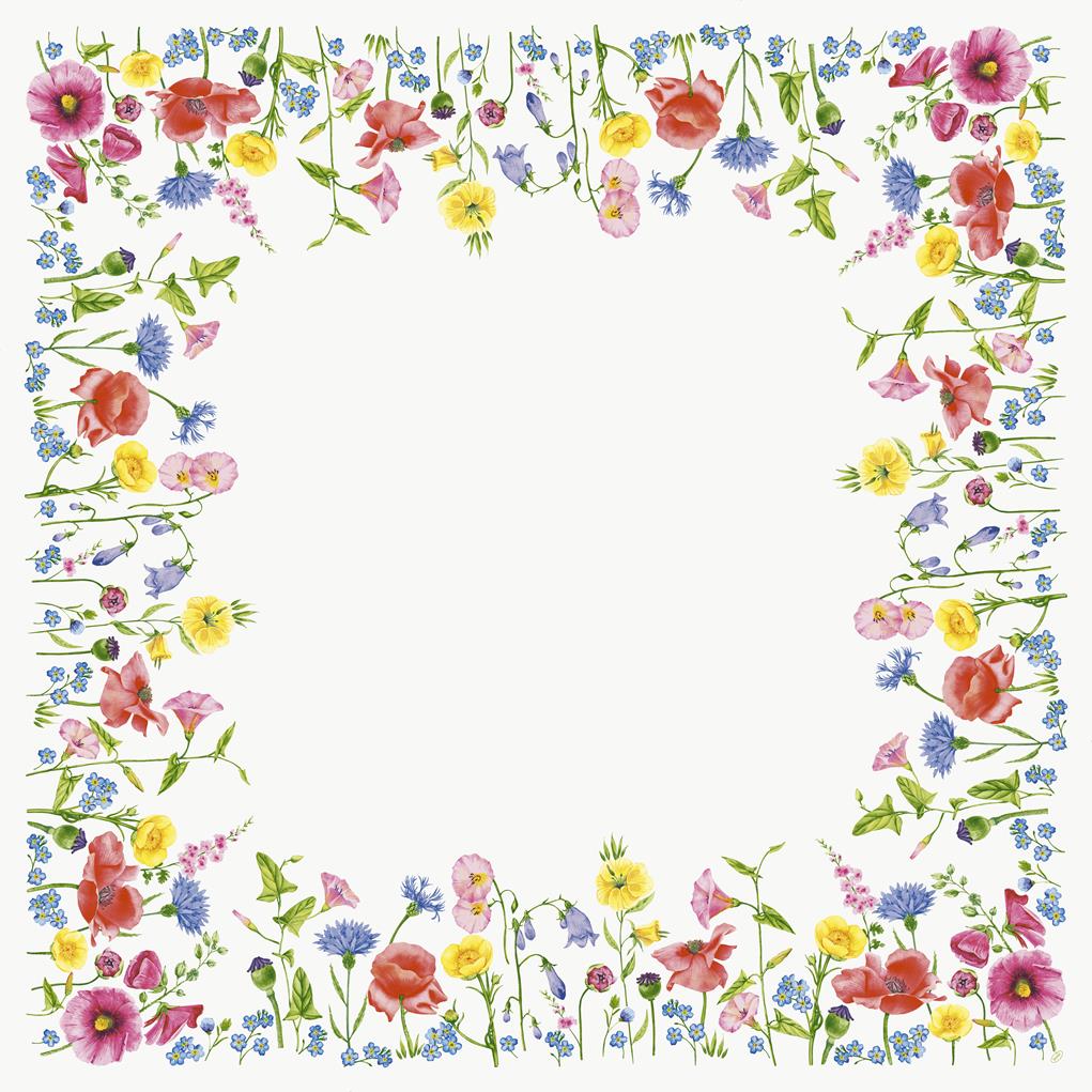 Mitteldecken Dunicel Flowy Meadow, 84 x 84cm Mitteldecken Dunicel Flowy Meadow, 84 x 84cm
