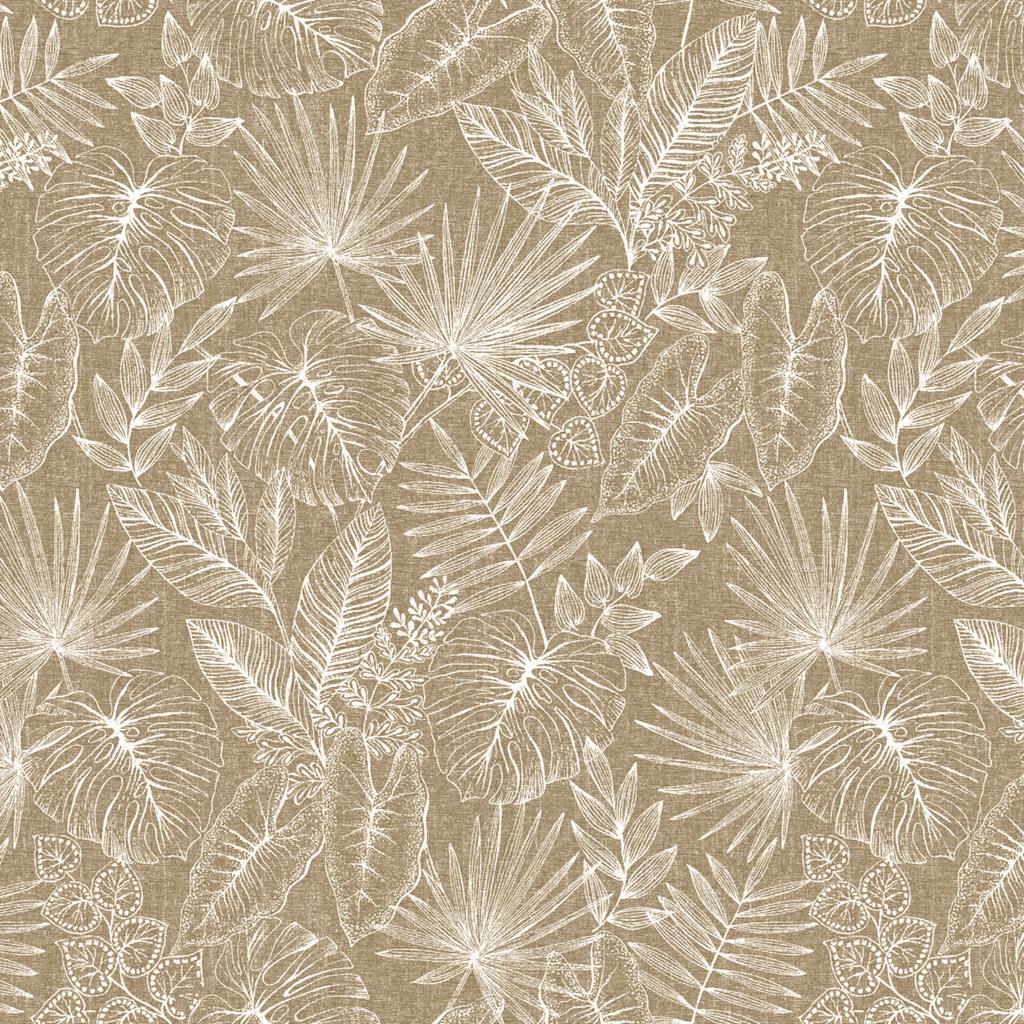 Linclass Tischdecke Kona braun 80 x 80 cm 1/8-Falz