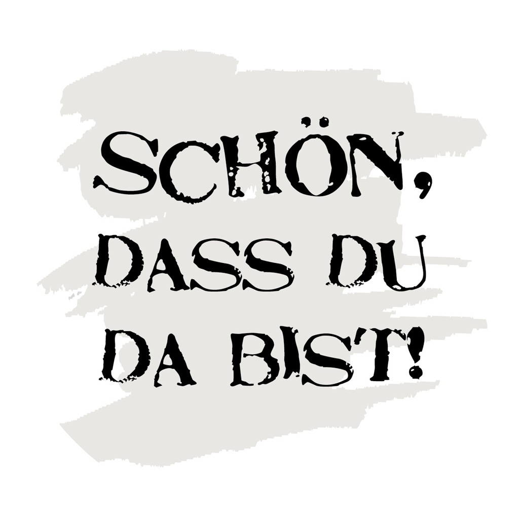 Filzpappe  Bierdeckel Schön, dass… 107 mm