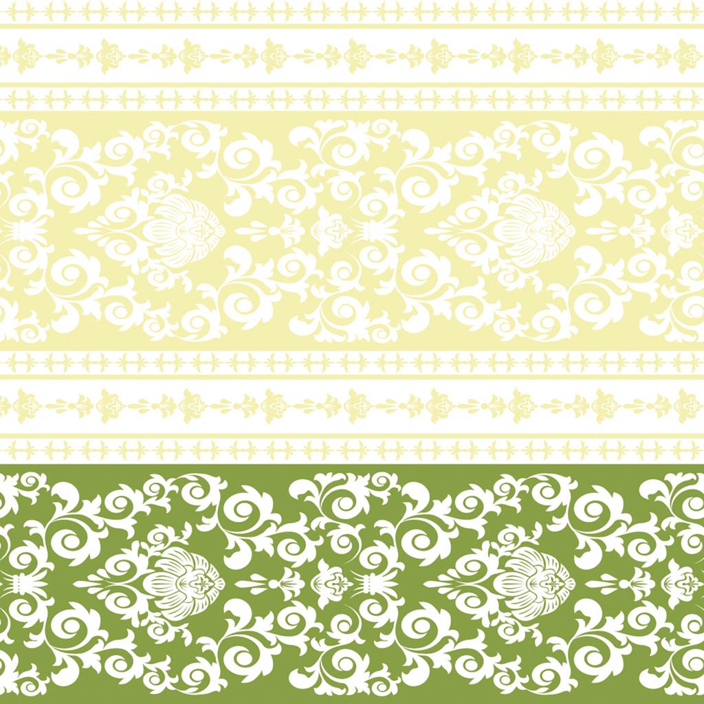 Linclass Serviette Pascal lindgrün 40 x 40 cm 1/4 Falz