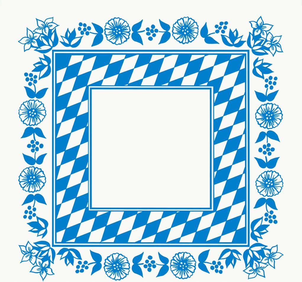 Mitteldecken Dunicel Bayernraute, 84 x 84cm