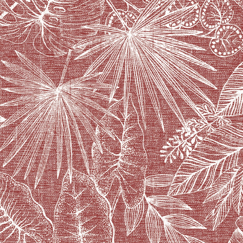 Linclass Serviette Kona bordeaux 40 x 40 cm 1/4 Falz