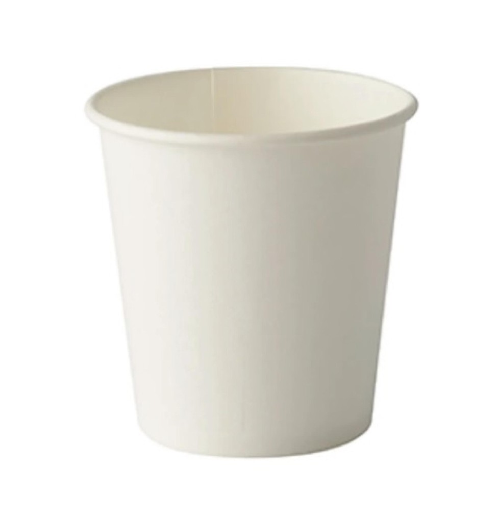 Trinkbecher 0,10 ltr. Pappe Weiß