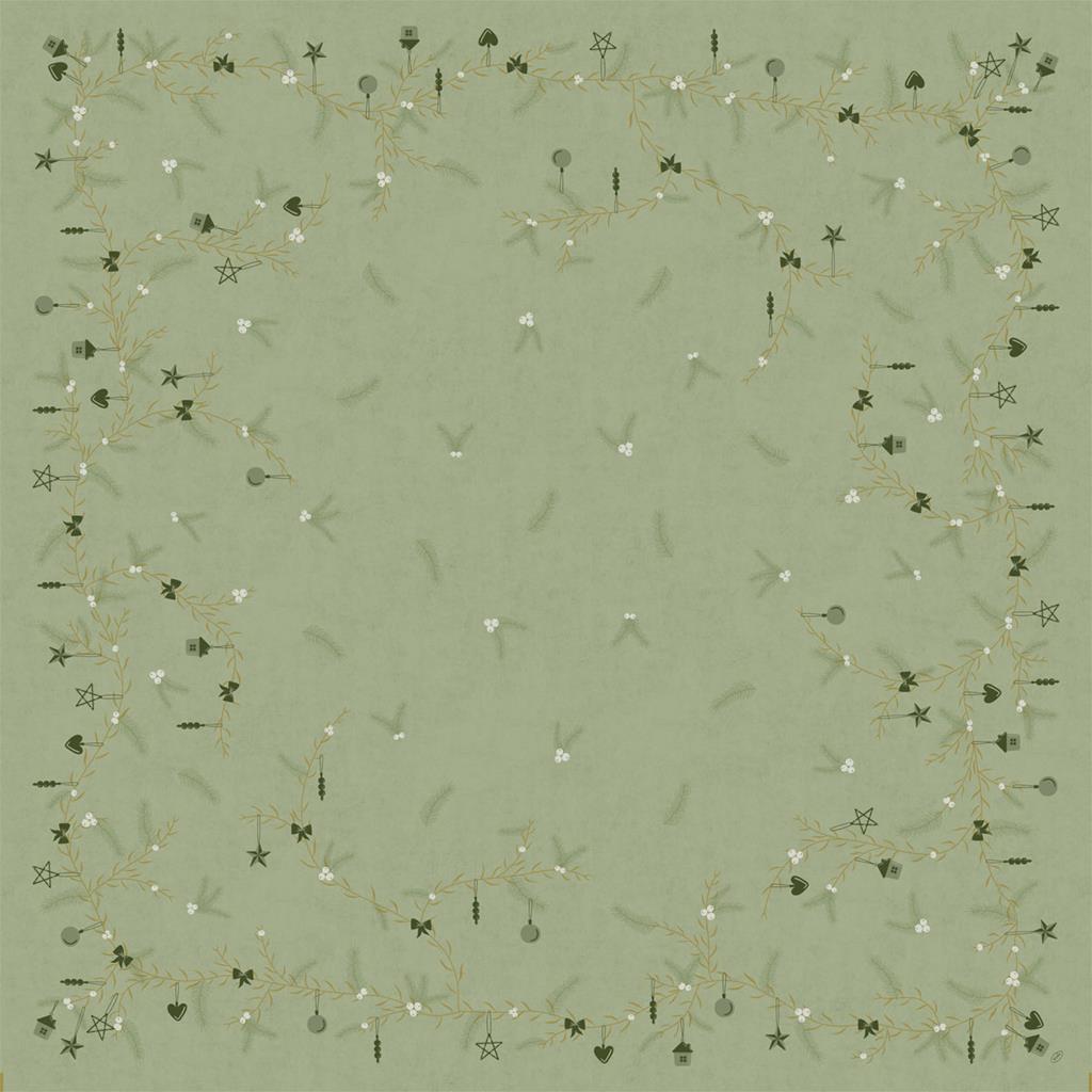 Mitteldecken Dunicel Noel Pistachio 84 x 84cm