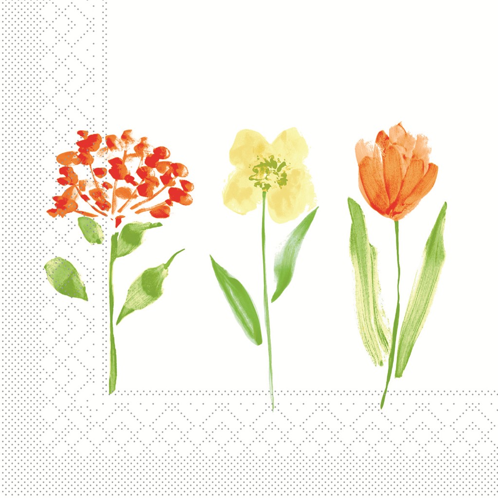 Tissue Serviette Selma 33 x 33 cm 1/4 Falz 3-lg