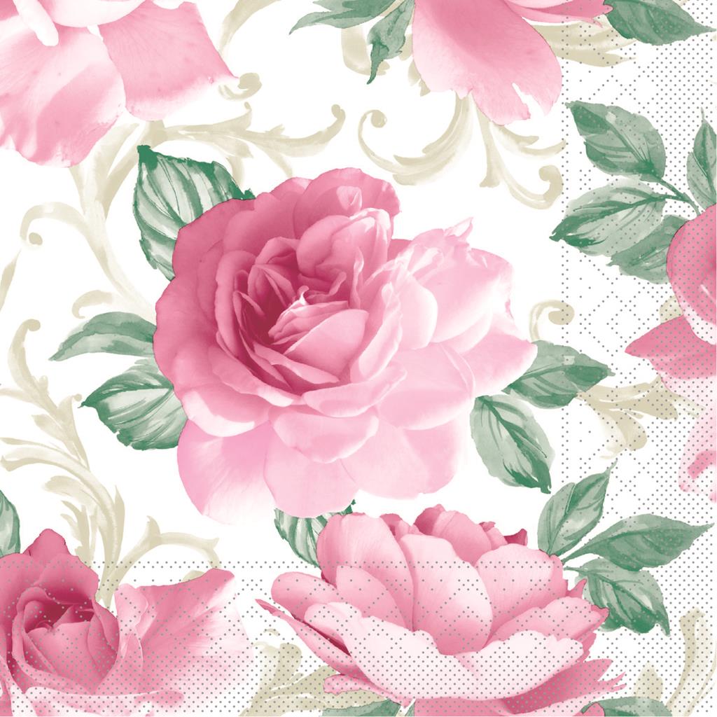 Tissue 3-lg Serviette Rosalie bordeaux 40 x 40 cm 1/4 Falz