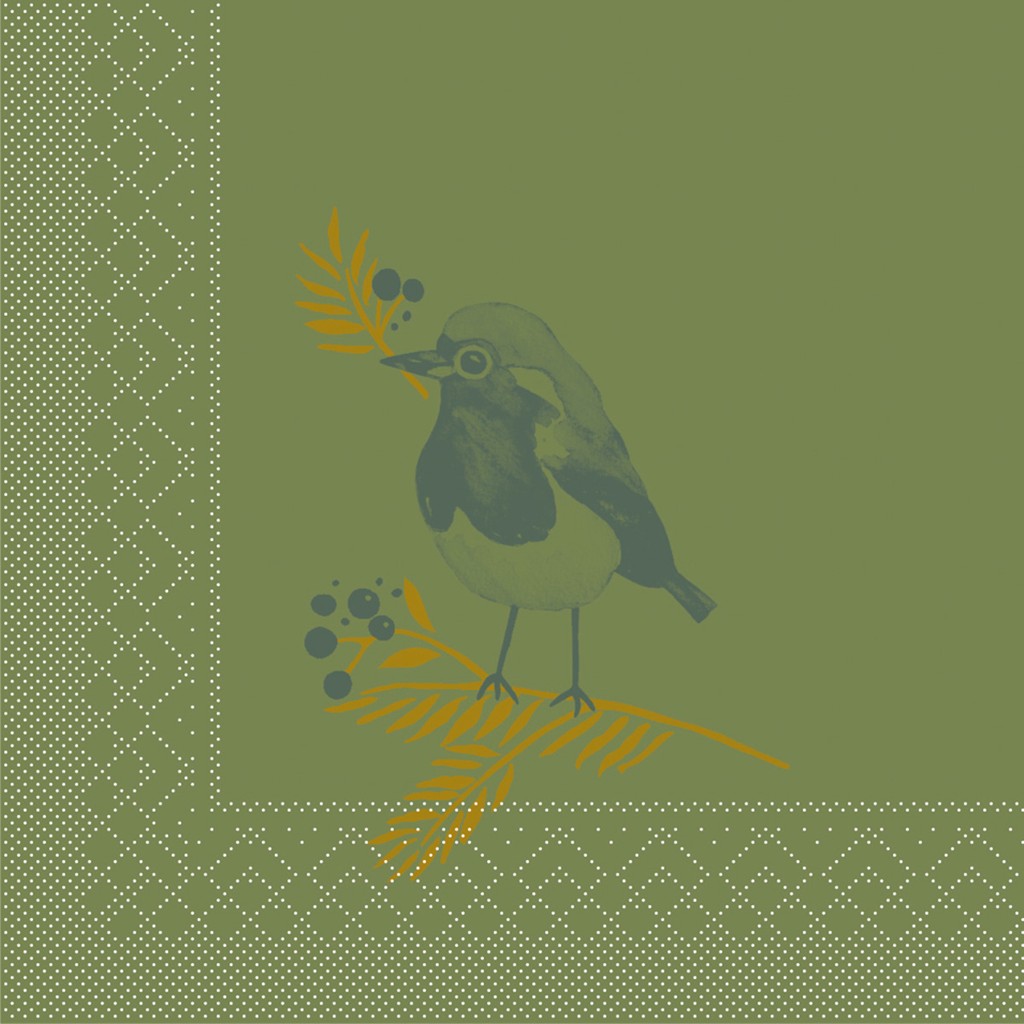 Tissue 3-lagig Serviette Jesse 24 x 24 cm 1/4 Falz