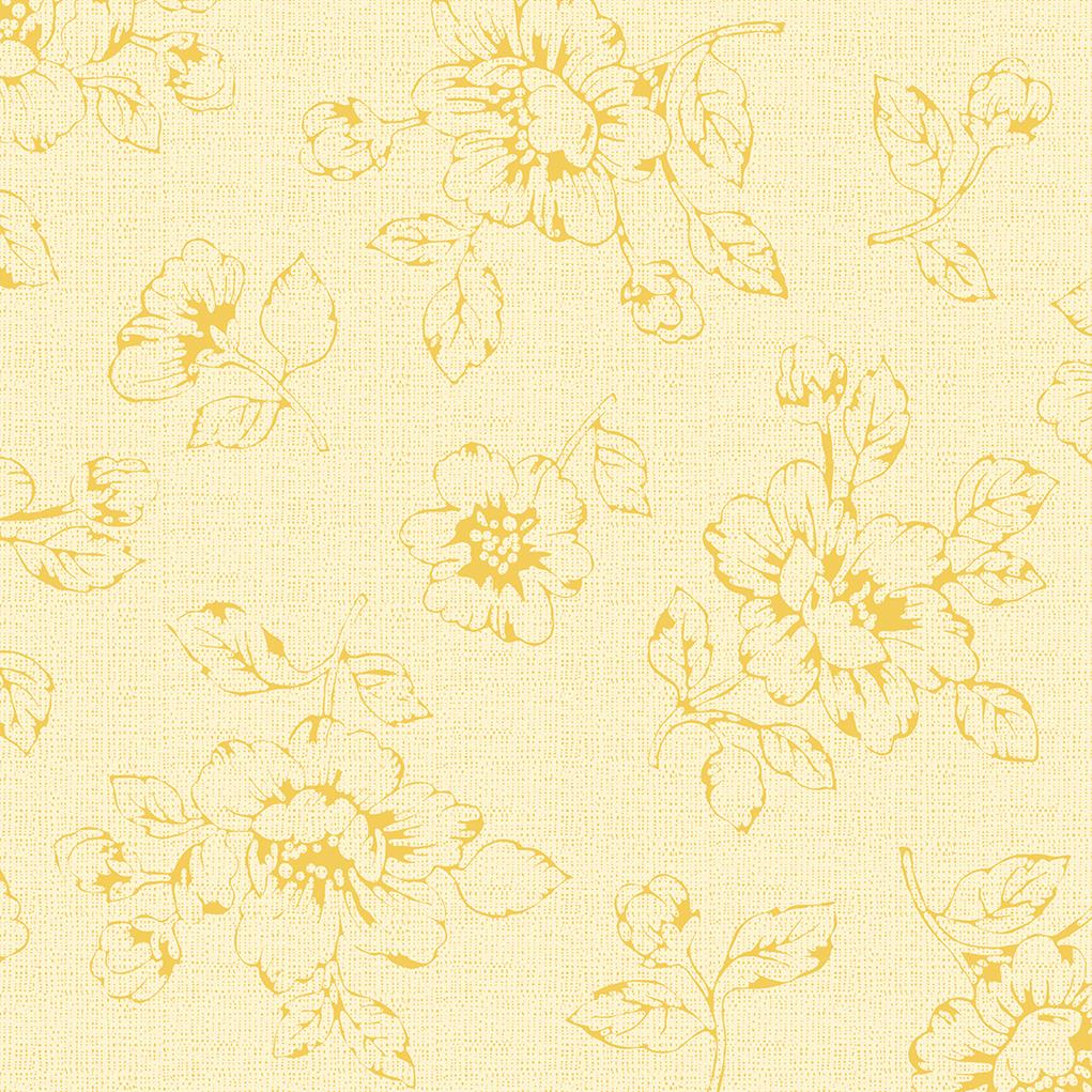 Spanlin-bio Serviette  Rita creme-gelb 40 x 40 cm 1/4 Falz