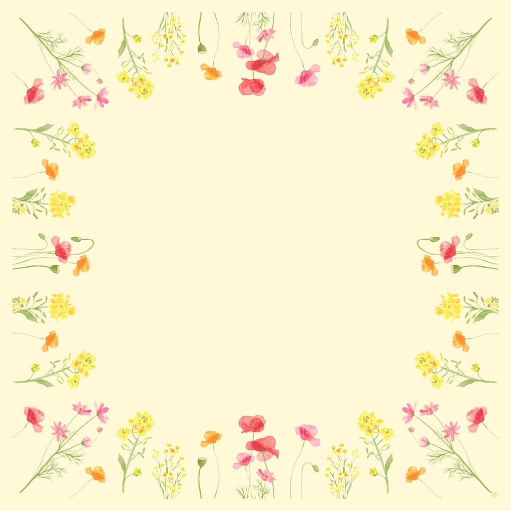 Dunicel-Mitteldecken Poppy Field 84 x 84 cm