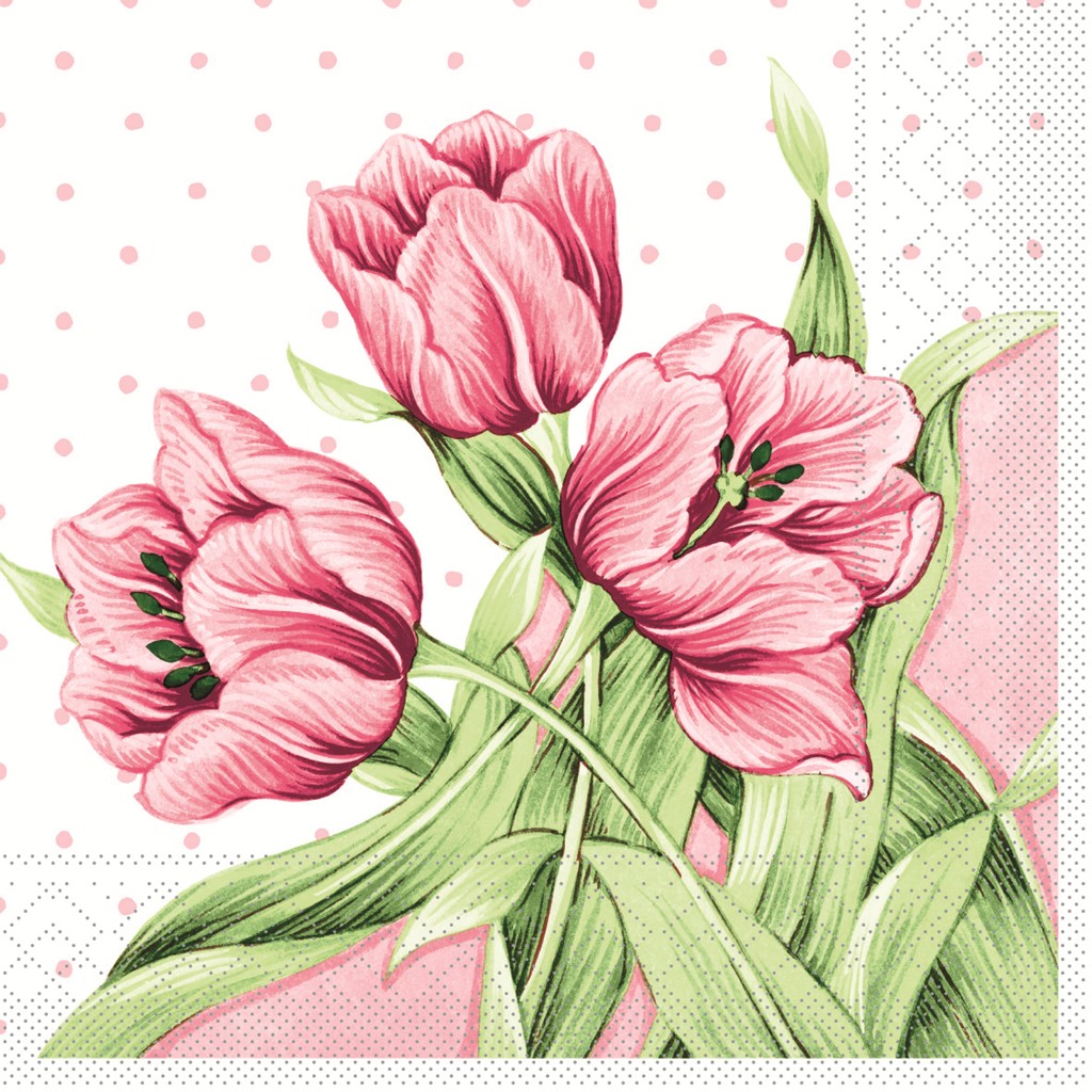 Tissue Serviette Elsa 33 x 33 cm 1/4 Falz 3-lg