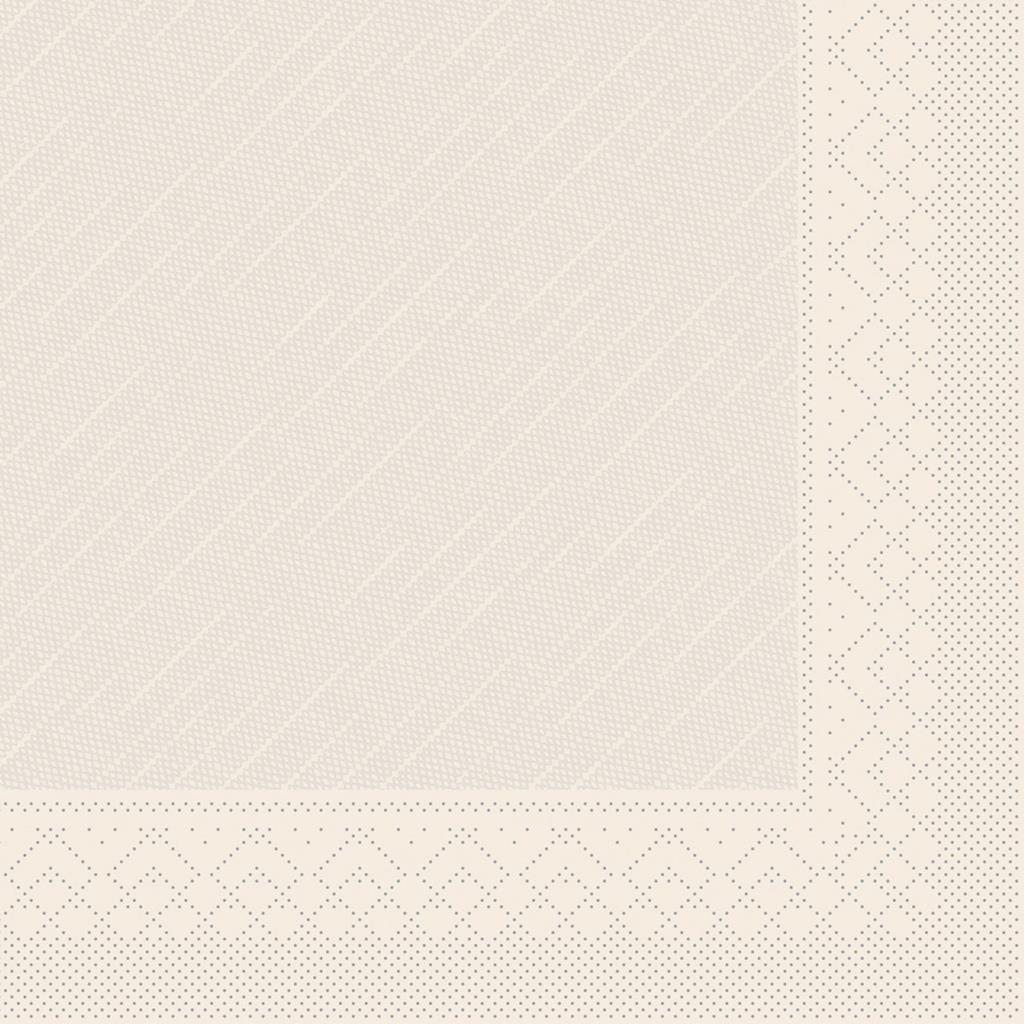 Deluxe-Light Serviette Basic recycled br 40 x 40 cm 1/4 Falz