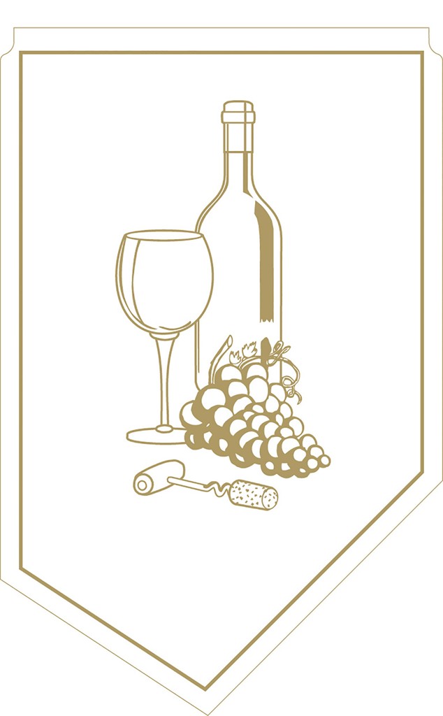 Tissue 9-lg. Weinmanschette  gold 100 x 65 mm