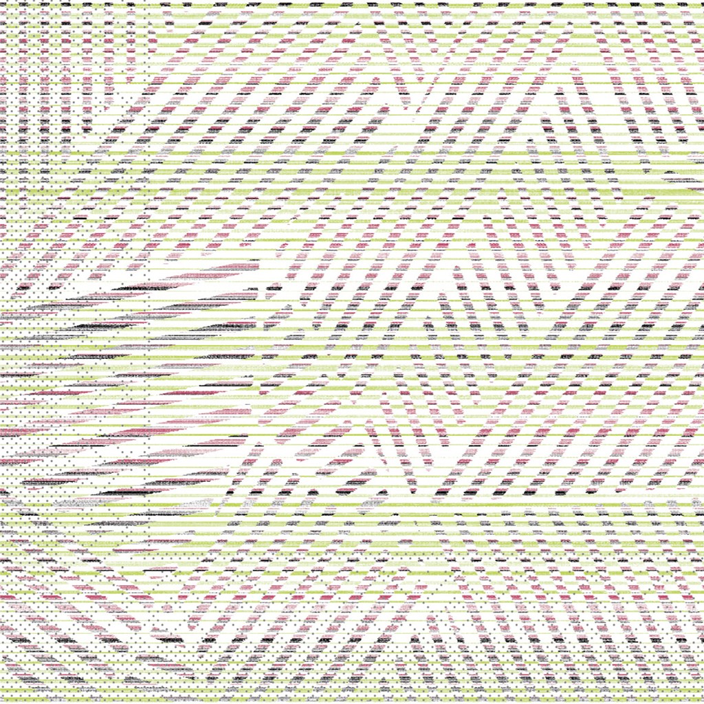 Tissue Serviette Femke hellgrün-beere-sc 40 x 40 cm 1/4 Falz 3-lg.