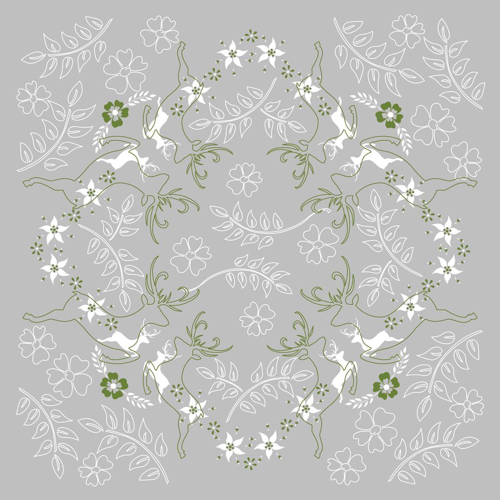 Linclass Tischdecke Leonard grau-grün 80 x 80 cm 1/8-Falz Linclass Tischdecke Leonard grau-grün 80 x 80 cm 1/8-Falz