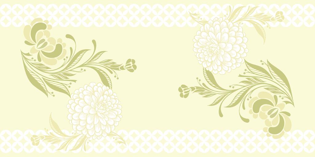 Linclass Tischläufer Clarissa grün 40 cm x 24 m