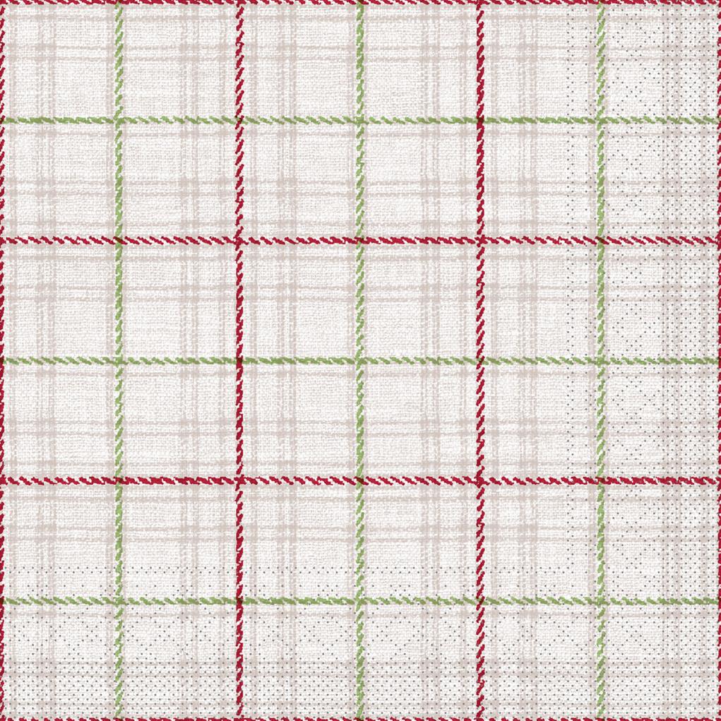Tissue 3-lagig  Serviette  Bente 33 x 33 cm 1/4 Falz