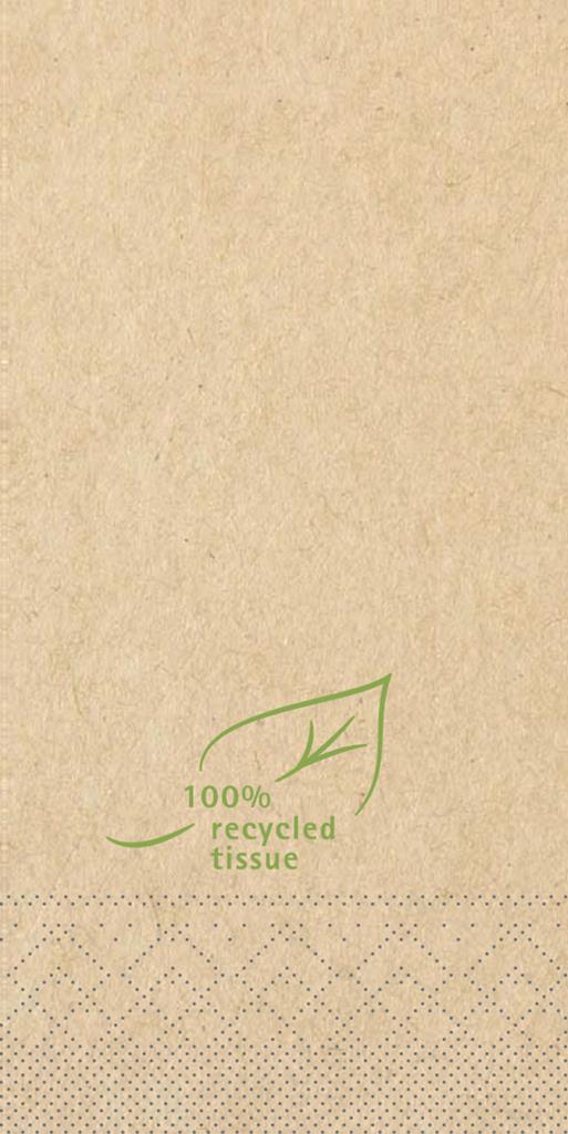 Tissue 3-lg Serviette Recycled Tissue 40 x 40 cm 1/8 Falz
