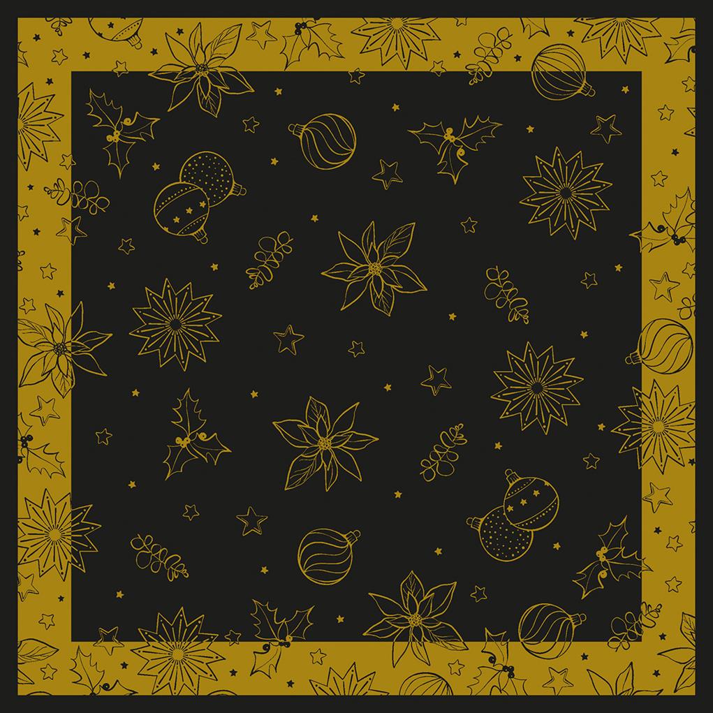 Linclass Tischdecke Milan schwarz 80 x 80 cm 1/8-Falz Linclass Tischdecke Milan schwarz 80 x 80 cm 1/8-Falz