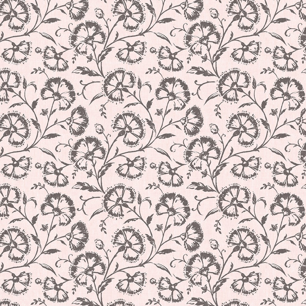 Linclass Tischdecke Ines rosé-anthrazit 80 x 80 cm 1/8-Falz