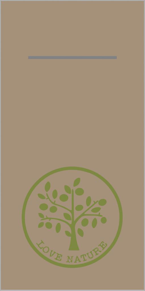 Linclass-Premium Pocket-Napkins Love Nat 40 x 40 cm 1/8 Falz Linclass-Premium Pocket-Napkins Love Nat 40 x 40 cm 1/8 Falz