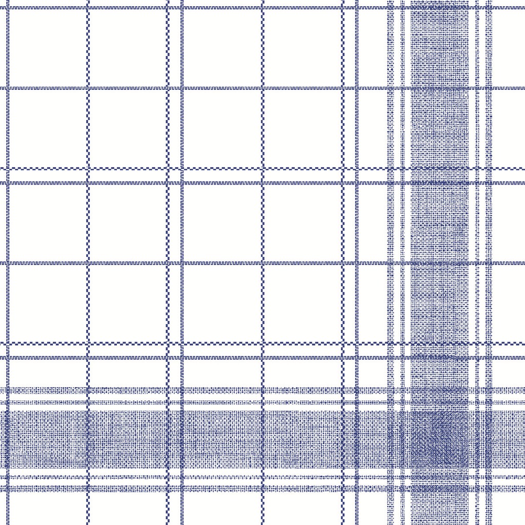 Linclass Serviette Nadeem blau 48 x 48 cm 1/4 Falz