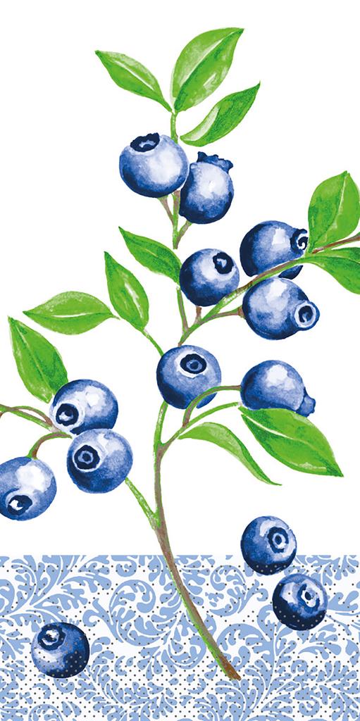 Tissue 3-lg Serviette Blueberry 33 x 33 cm 1/8 Falz
