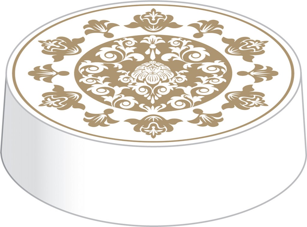 Karton  Caps Pascal  gold 74mm