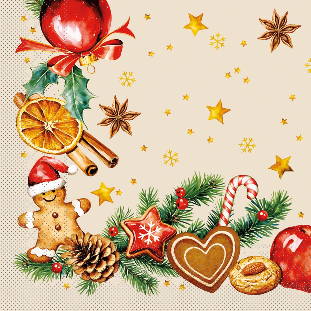 Tissue 3-lagig Serviette Tabita 40 x 40 cm 1/4 Falz