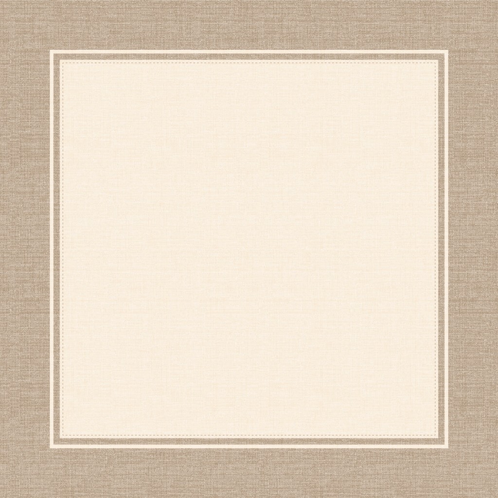 Linclass Tischdecke Brooklyn beige-beige 80 x 80 cm 1/8-Falz