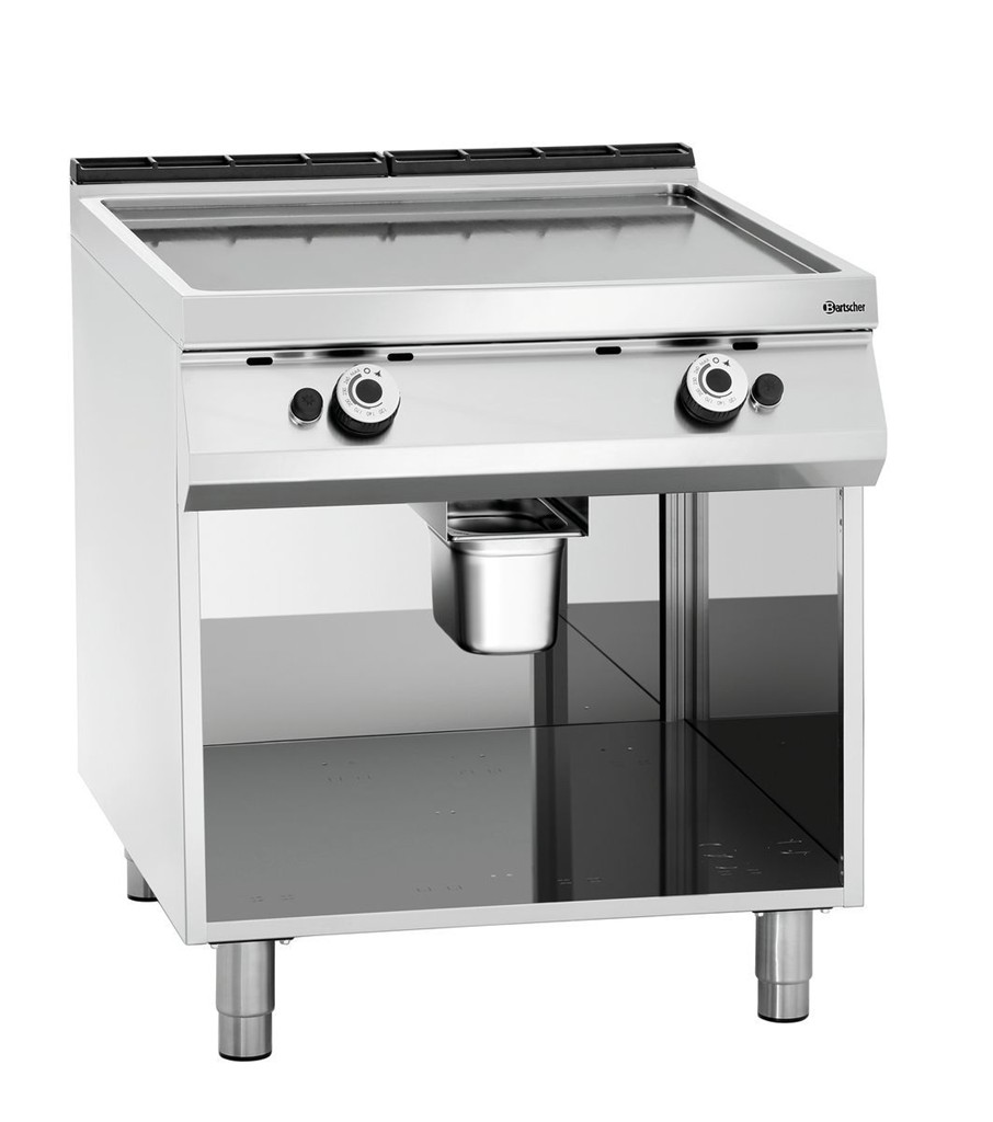 Gas-Griddleplatte, glatt, OU Breite Bratfläche 723  mm