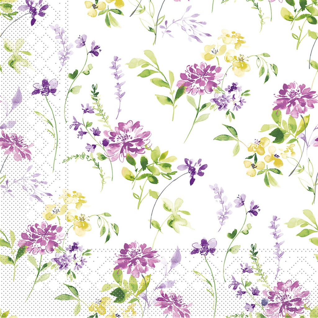 Tissue Serviette Esther 33 x 33 cm 1/4 Falz 3-lg