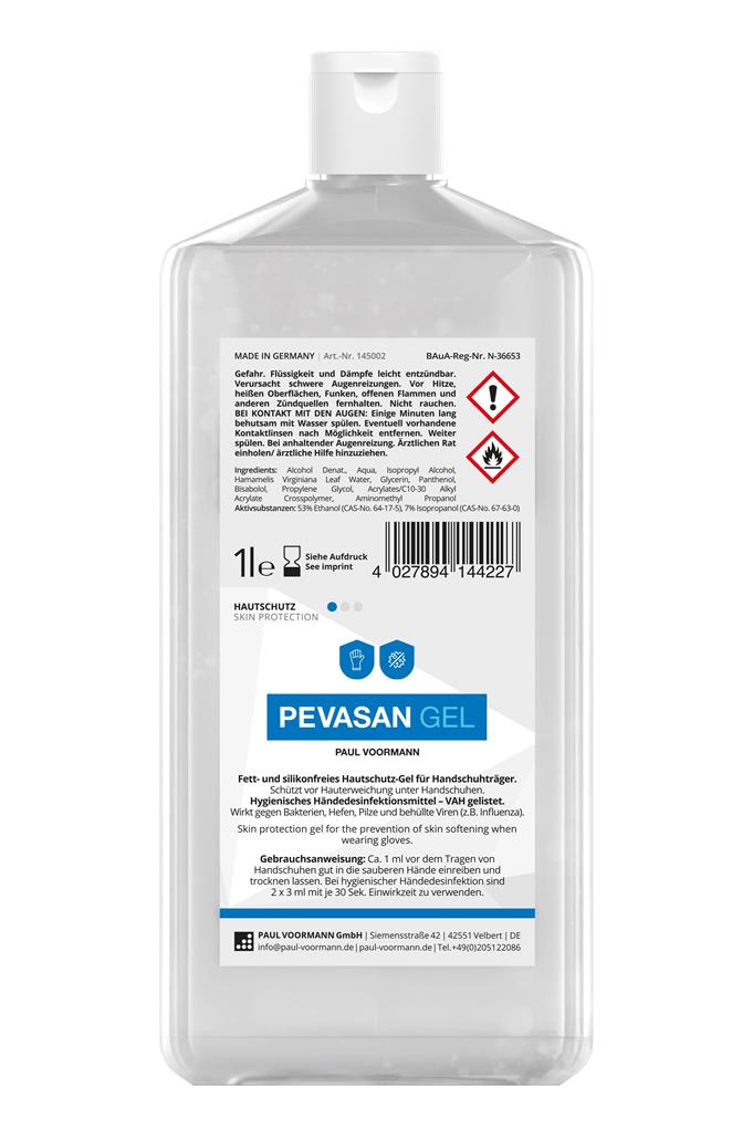 Hautschutz "Pevasan Gel" 1L Hartflasche