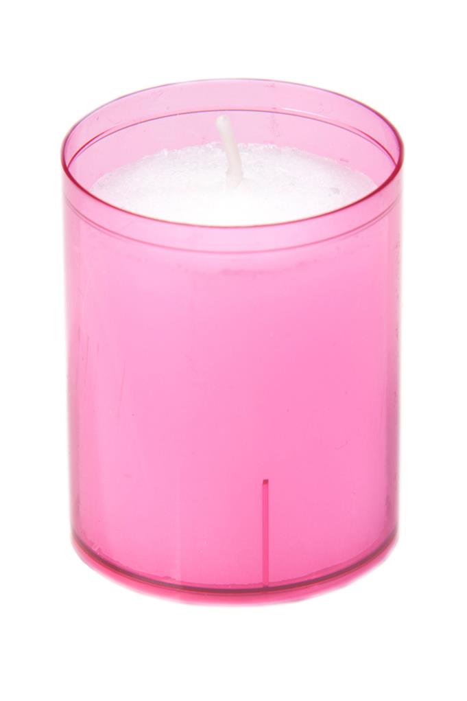 24 Stunden Refill Cups rosa 63 mm