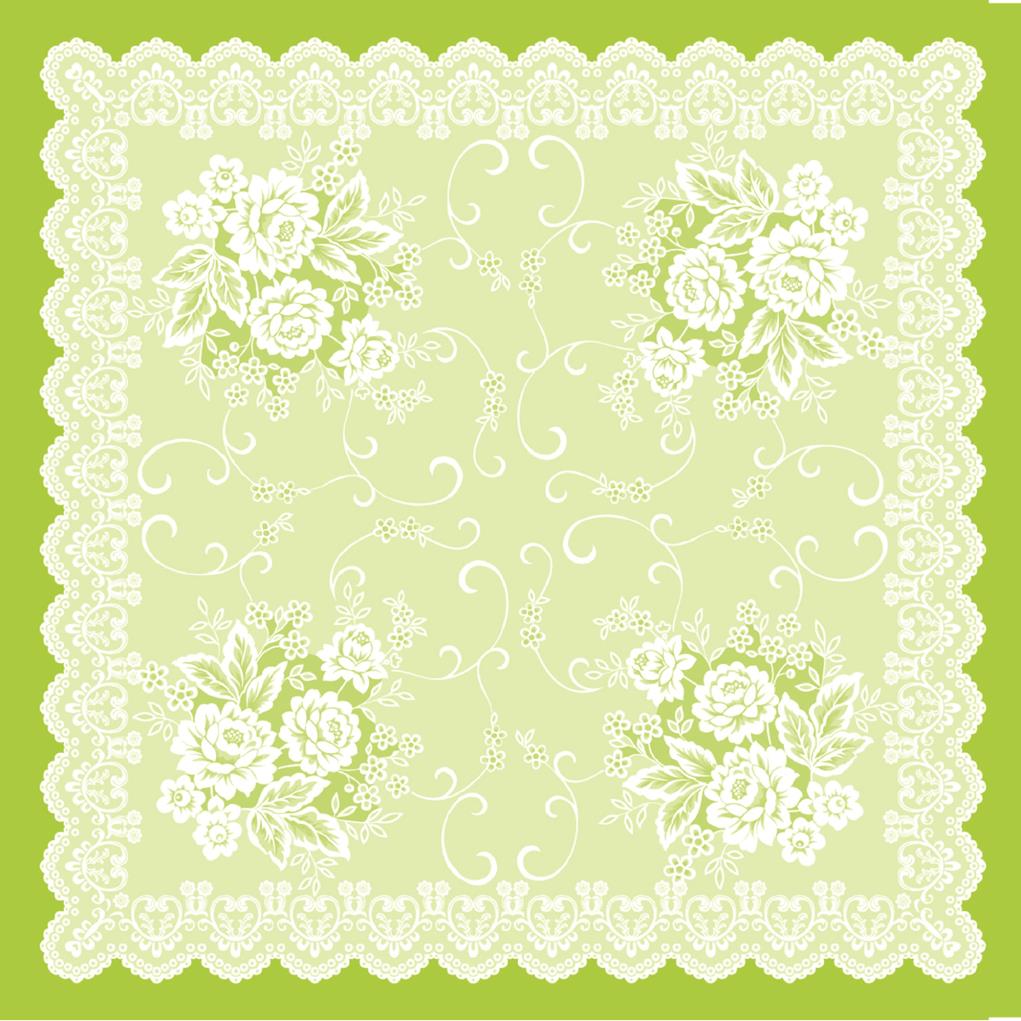 Linclass Tischdecke Franziska grün 80 x 80 cm 1/8-Falz Linclass Tischdecke Franziska grün 80 x 80 cm 1/8-Falz