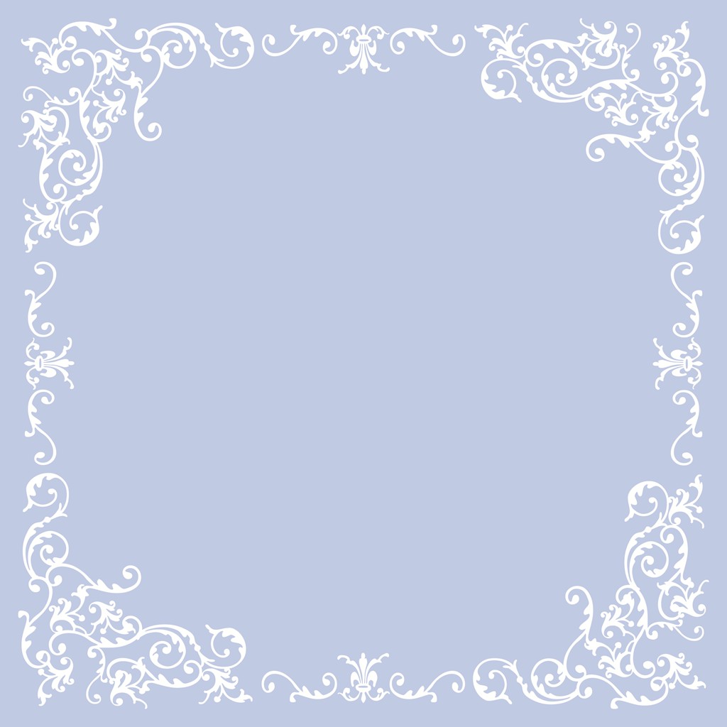 Linclass Tischdecke Pomp pastellblau 80 x 80 cm 1/8-Falz