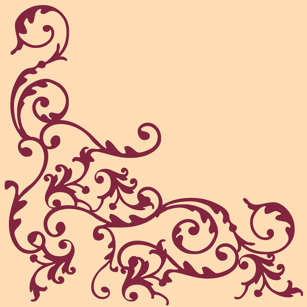 Linclass Serviette Pomp bordeaux-creme 40 x 40 cm 1/4 Falz