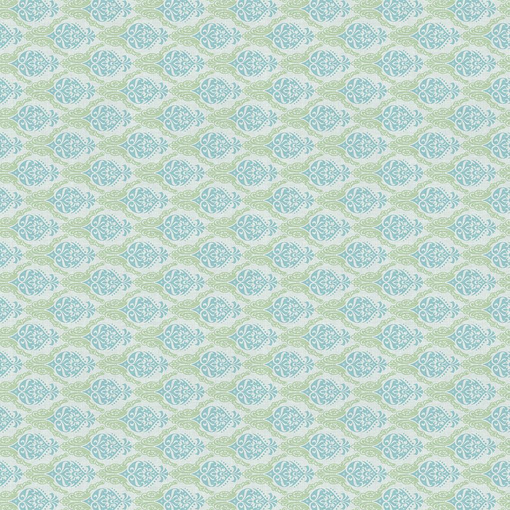 Linclass Tischdecke Doris grün-blau 80 x 80 cm 1/8-Falz Linclass Tischdecke Doris grün-blau 80 x 80 cm 1/8-Falz