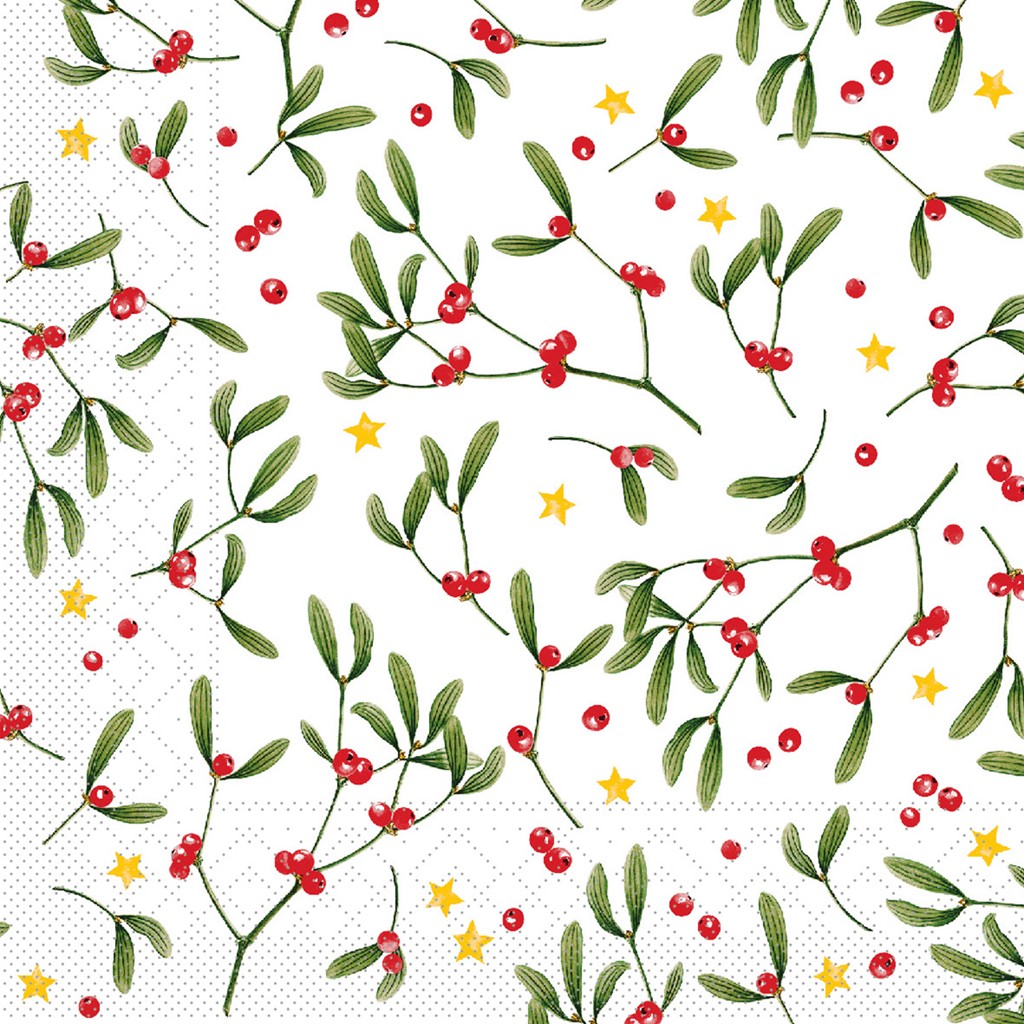 Tissue 3-lagig Serviette Leni 33 x 33 cm 1/4 Falz
