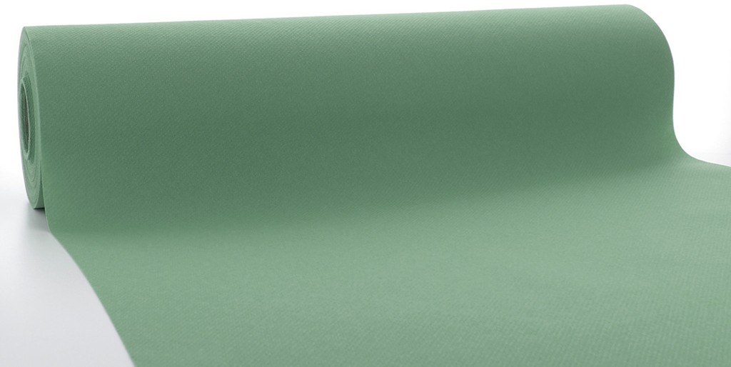 Linclass Tischläufer Basic eukalyptus 40 cm x 24 m