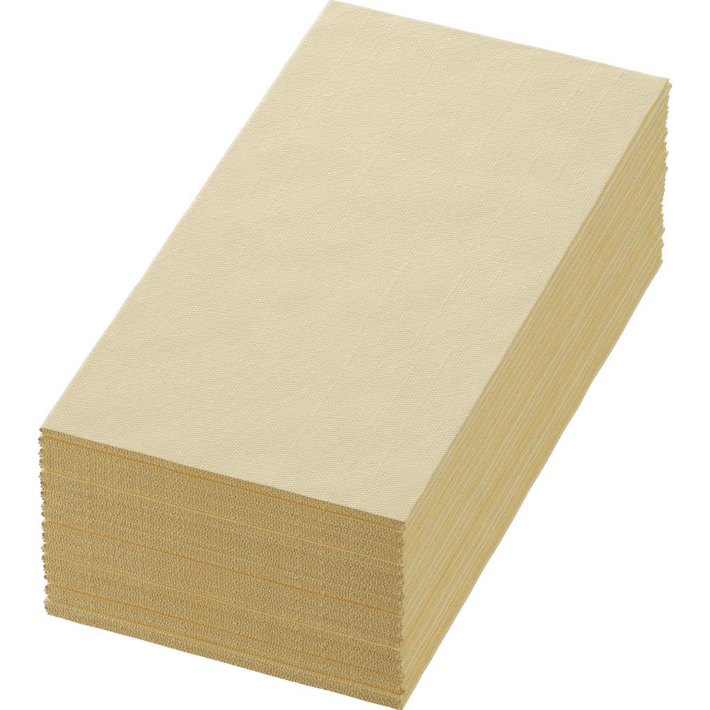 Bio Dunisoft Servietten cream 40 x 40 cm,  1/8 Buchfalz