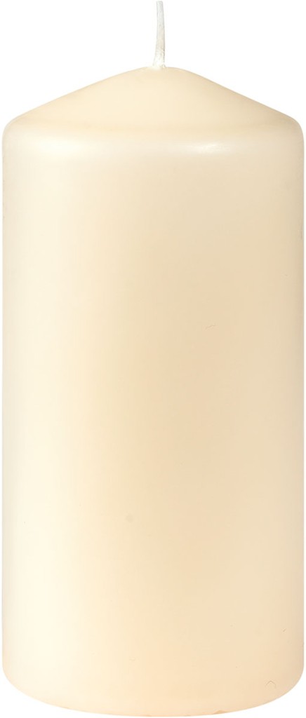 Stumpenkerzen, 20 h cream, 100 x50 Ø cm