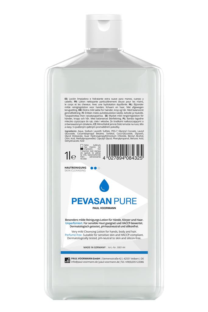 Hautreinigung "Pevasan Pure" 1L Hartflas