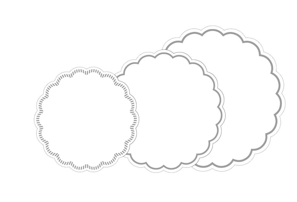 Tissue 7-lg Deckchen Basic weiss 100 mm 12x250  (No. 25)