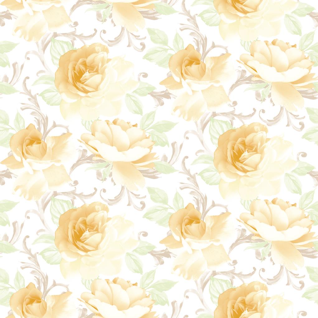 Linclass Tischdecke Rosalie gelb 80 x 80 cm 1/8-Falz