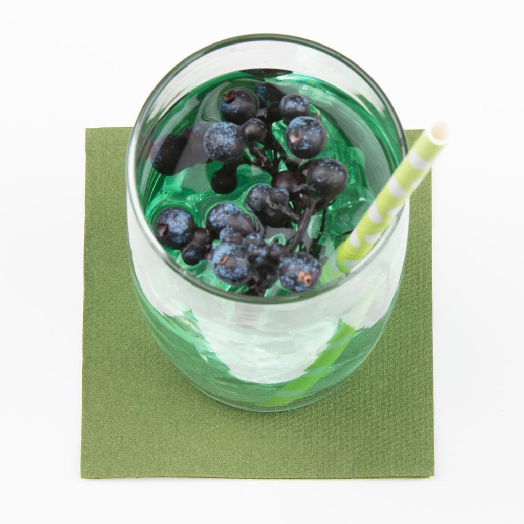 Softpoint Serviette Basic oliv 20 x 20 cm 1/4 Falz