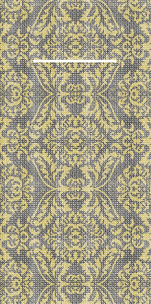 Linclass Pocket-Nap. Kiyan gold-schwarz 40 x 40 cm 1/8 Falz