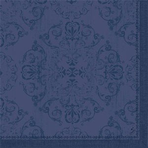 Dunilin-Servietten Opulent Dark Blue 40 x 40 cm,  1/4 Falz