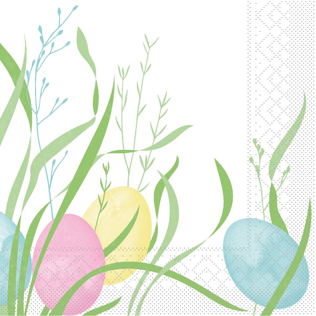 Tissue Serviette Ostern 33 x 33 cm 1/4 Falz 3-lg